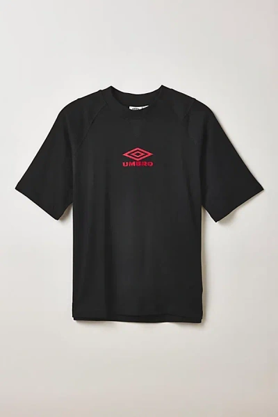 Umbro Logo Graphic Boxy Tee In Black, Men's At Urban Outfitters