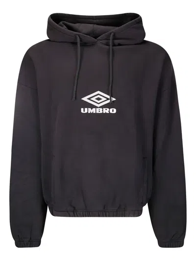 Umbro X Slam Jam Og Logo Mask Hoodie In Black