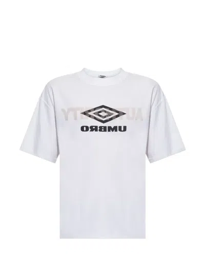 Umbro Logo-print Cotton T-shirt In White