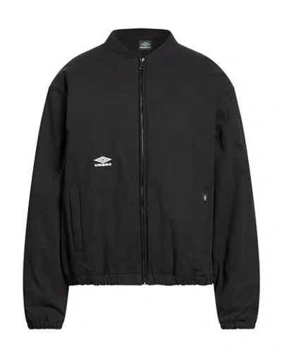 Umbro Man Jacket Black Size Xl Cotton, Polyamide, Elastane