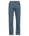 Umbro Man Jeans Blue Size L Cotton, Elastane In Blue