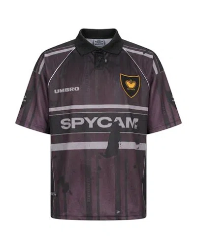 Umbro Man Polo Shirt Black Size Xl Polyester