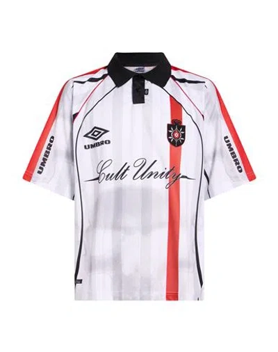 Umbro Man Polo Shirt Off White Size Xl Polyester