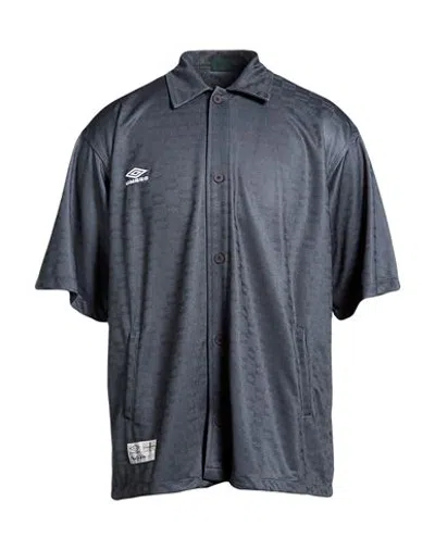 Umbro Man Shirt Dark Green Size S Polyester In Blue