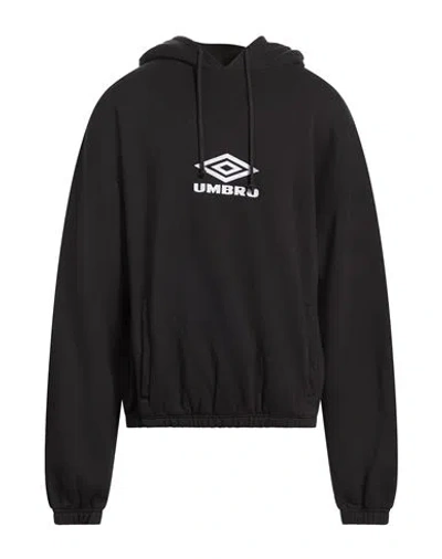 Umbro Man Sweatshirt Black Size Xl Cotton