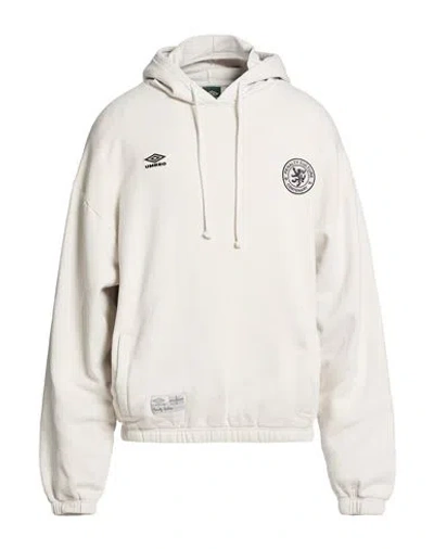 Umbro Man Sweatshirt Light Grey Size L Cotton In White