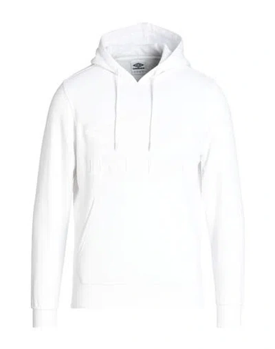 Umbro Man Sweatshirt White Size Xs Cotton, Polyester In White