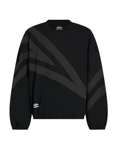 Umbro Man T-shirt Black Size L Cotton, Nylon, Elastane