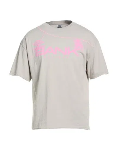 Umbro Man T-shirt Light Grey Size S Cotton In Silver