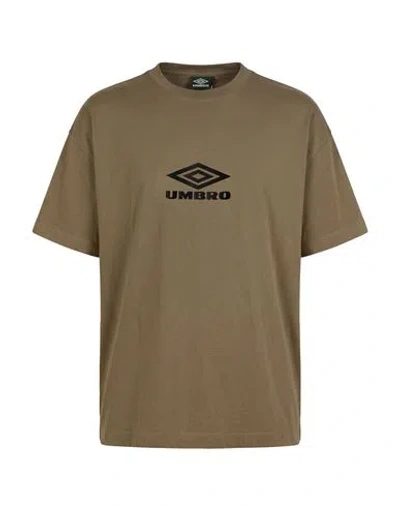 Umbro Man T-shirt Military Green Size L Cotton