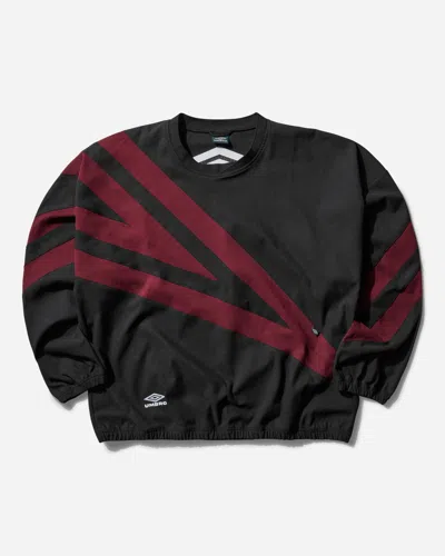 Umbro Men S 1993 Drill Polo Black / Burgundy In Multicolor