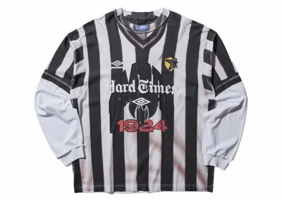 Pre-owned Umbro Men's  X Slam Jam Censored Inside Out Longsleeve T-shirt In White