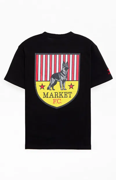 Umbro Men's X Market Studios Big Patch Market Fc T-shirt In Black