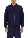 Umbro Navy Blue Solid Jackets In Blue