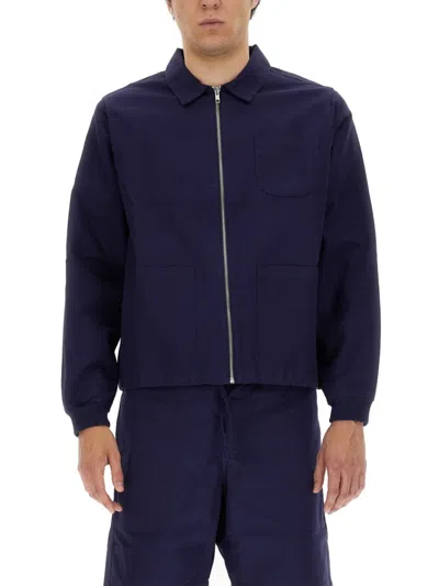 Umbro Navy Blue Solid Jackets