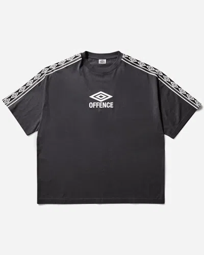 Umbro Offence Defence Tape T-shirt Washed In Black