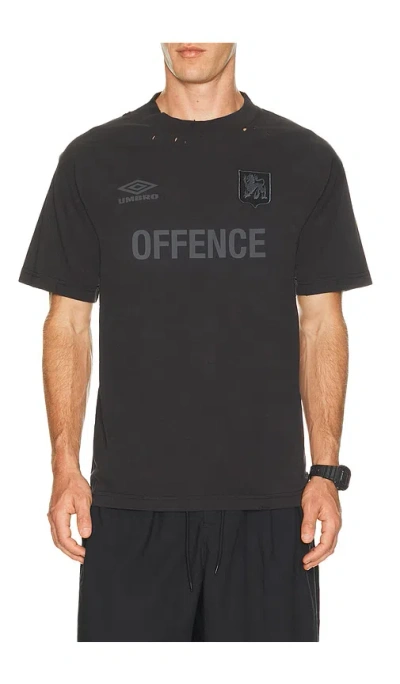 Umbro Offence Defence Tee In Washed Black