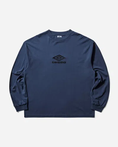 Umbro Og Logo Longsleeve T-shirt In Blue