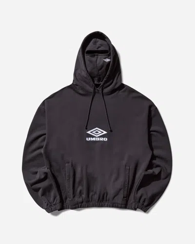 Umbro Og Logo Masked Hoodie Washed In Black