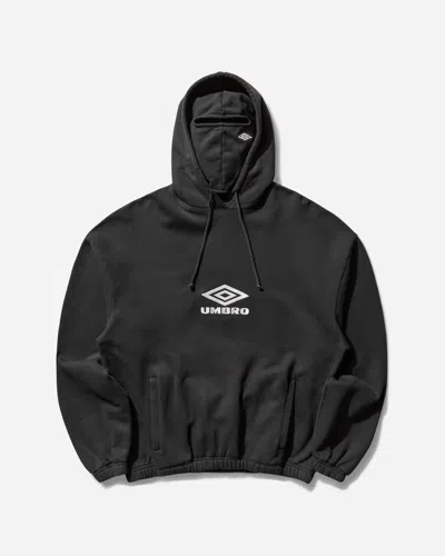 Umbro Og Logo Masked Hoodie Washed In Black