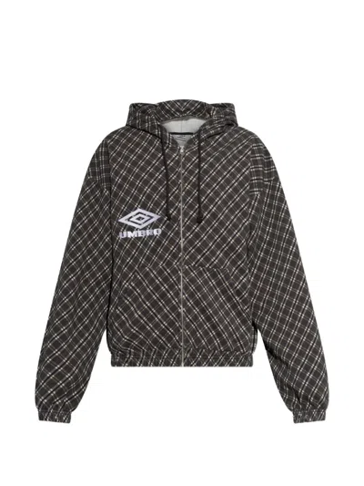 Umbro Plaid Zip-up Hoodie In Multi