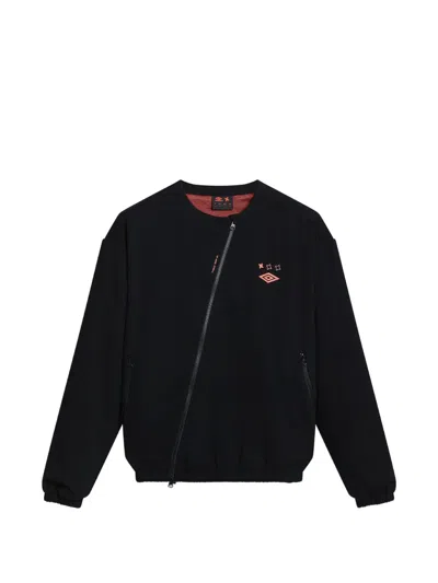 Umbro Room 01 Asymmetric-zip Jacket In Black