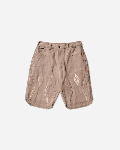Umbro Shinguard Canvas Shorts Greige In Neutral