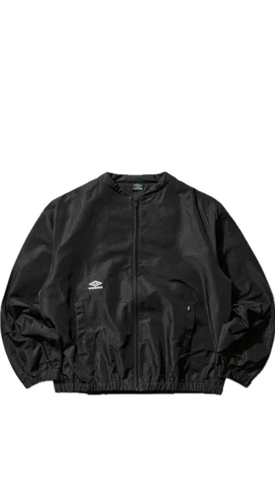 Umbro Slam Jam Check Bomber Jacket In Black