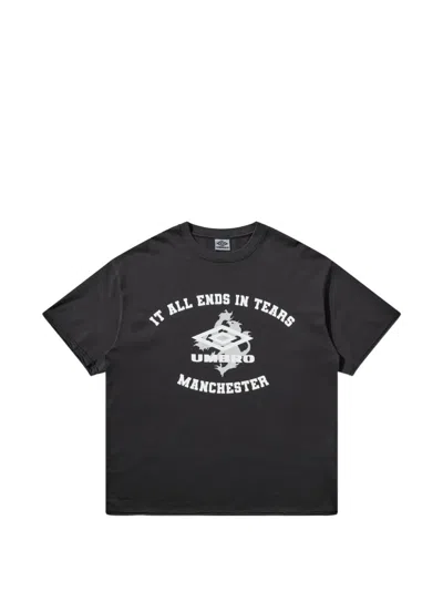 Umbro Slam Jam It All Ends In Tears T-shirt In Black