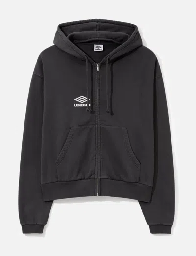 Umbro Slam Jam X  Compact Masked Zip Hoodie In Gray