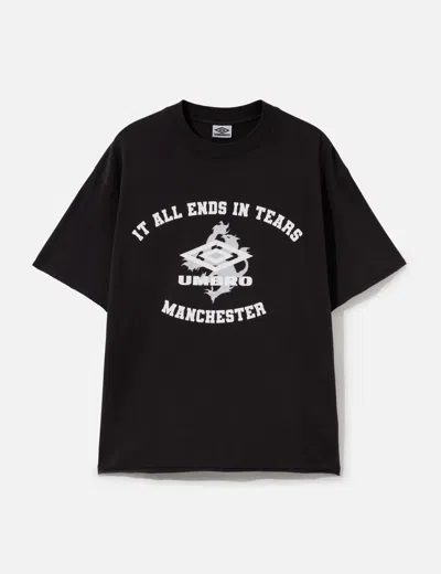 Umbro Slam Jam X  It All Ends In Tears T-shirt In Black