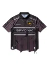 Umbro Spycam Distressed-effect Polo Shirt In Pink