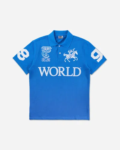 Umbro Tranceparty “world” Ss Polo In Blue