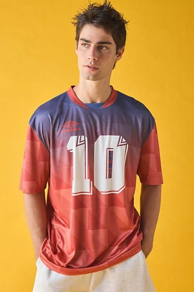 Umbro Uo Exclusive 10 Jersey Tee In Fire Finch, Men's At Urban Outfitters