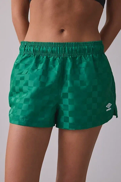 Umbro Uo Exclusive Checkered Performance Short In Green, Women's At Urban Outfitters