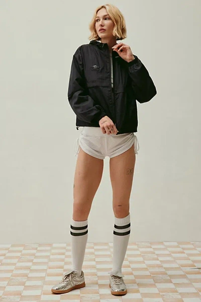 Umbro Uo Exclusive Crinkle Nylon Zip-up Jacket In Black Beauty, Women's At Urban Outfitters