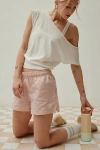 Umbro Uo Exclusive Tonal Checkerboard 3" Short In Peach Whip/egret, Women's At Urban Outfitters