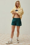 Umbro Uo Exclusive Tonal Checkerboard 3" Short In Rain Forest/egret, Women's At Urban Outfitters