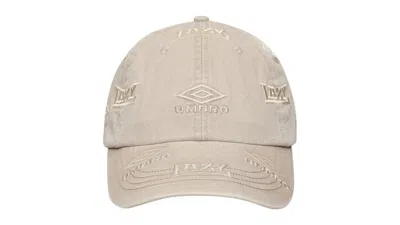 Pre-owned Umbro X Slam Jam Lazy Cap In Taupe Brown