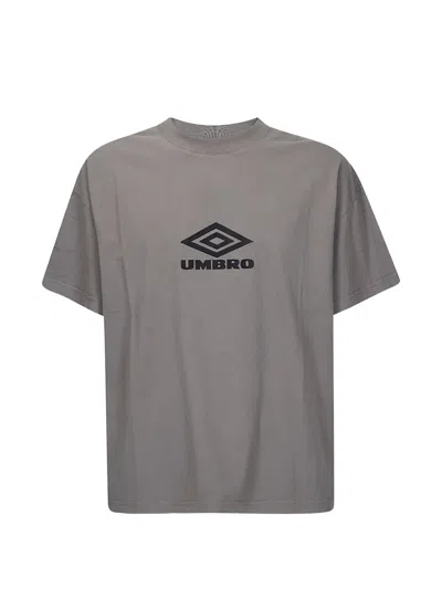 Umbro X Slam Jam Logo T-shirt In Gray