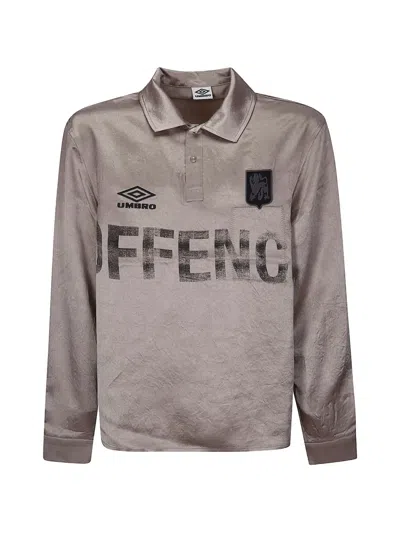 Umbro X Slam Jam Satin Polo Shirt In Brown