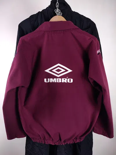 Pre-owned Umbro X Vintage 90's Vintage Umbro Embroidered Big Logo Sweatshirt In Burgundy