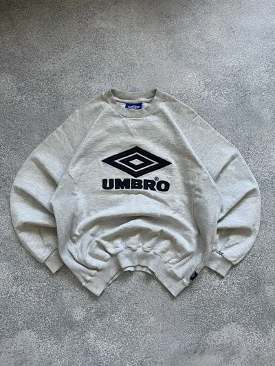 Pre-owned Umbro X Vintage Umbro Sweatshirt Big Logo In Grey