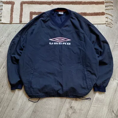 Umbro Mens Club Essential Light Waterproof Jacket (S) (Dark Navy), Small, Blue a