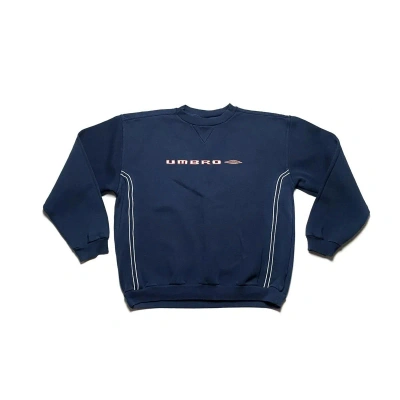 Pre-owned Umbro X Vintage Y2k Umbro Blokecore Style Baggy Japan Sweatshirt In Blue
