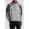 Umbro Zip Off Sleeve Windbreaker Pullover Jacket In Gray