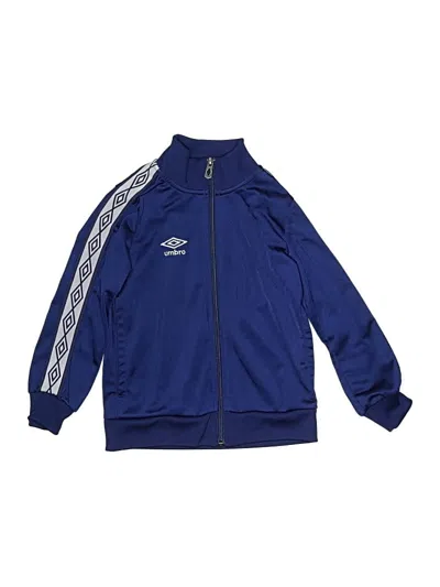 Pre-owned Umbro Kids' Zip Up Hoodie In Blue