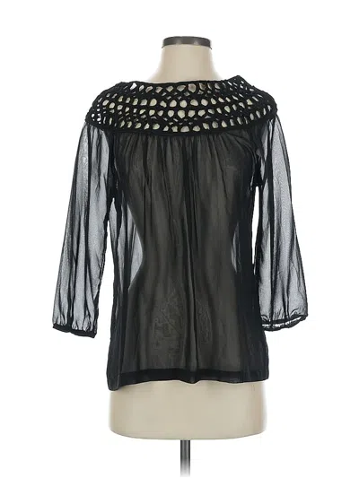 Pre-owned Umgee 3/4 Sleeve Blouse In Black