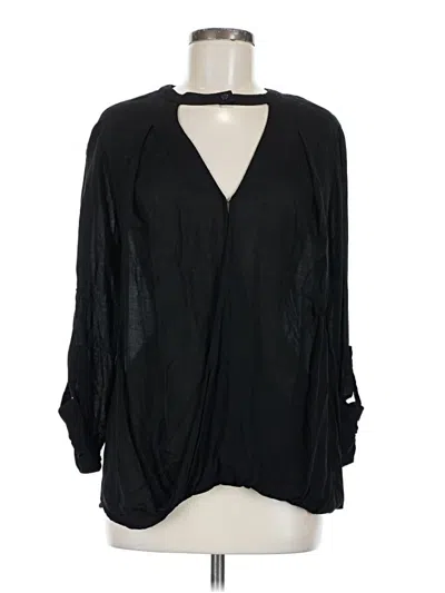 Pre-owned Umgee 3/4 Sleeve Blouse In Black