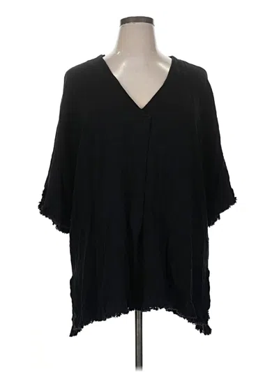 Pre-owned Umgee 3/4 Sleeve Blouse In Black